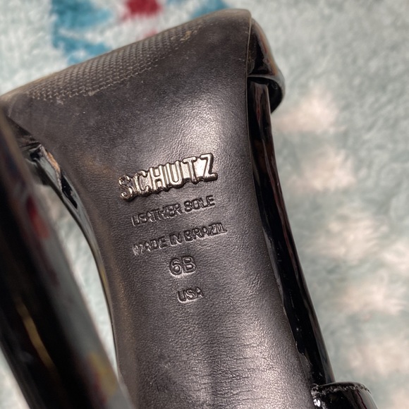 Schutz black patent caged multi strap heels - Picture 7 of 9